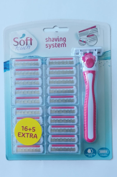Holítka 3 břité Soft Touch  21 ks hlavic (1)