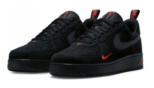 Obuv Nike Air Force 1 black-orange (1)