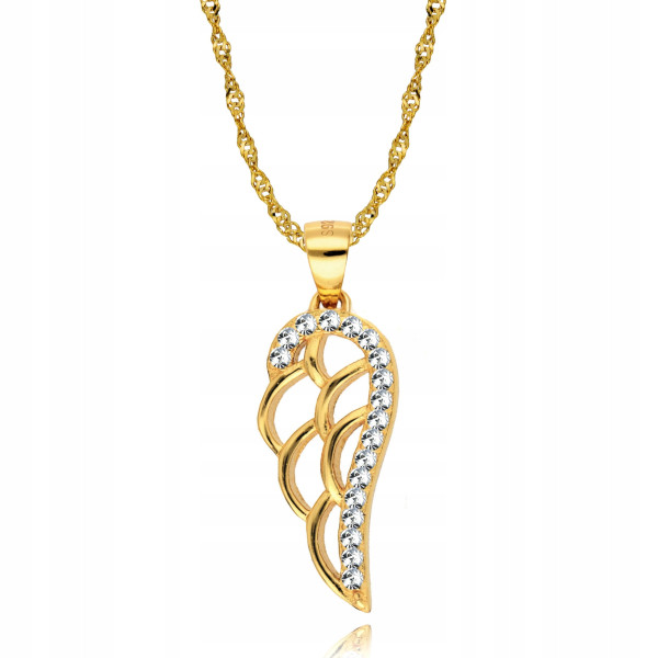 Náhrdelník stříbrný Křídlo anděla 45 cm (1)