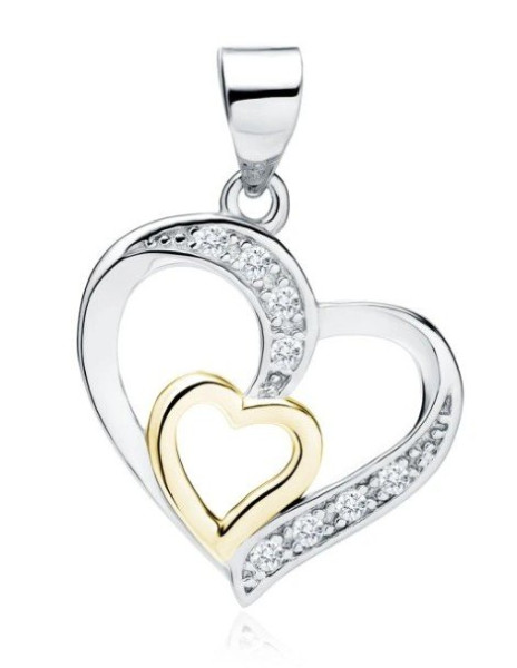 Stříbrný přívěsek křížek nekonečno (1)