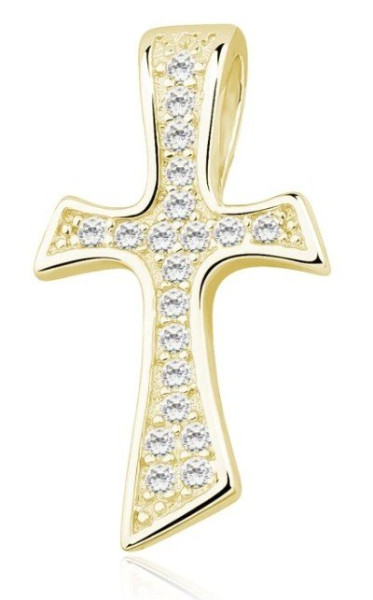 Stříbrný přívěsek křížek nekonečno (1)