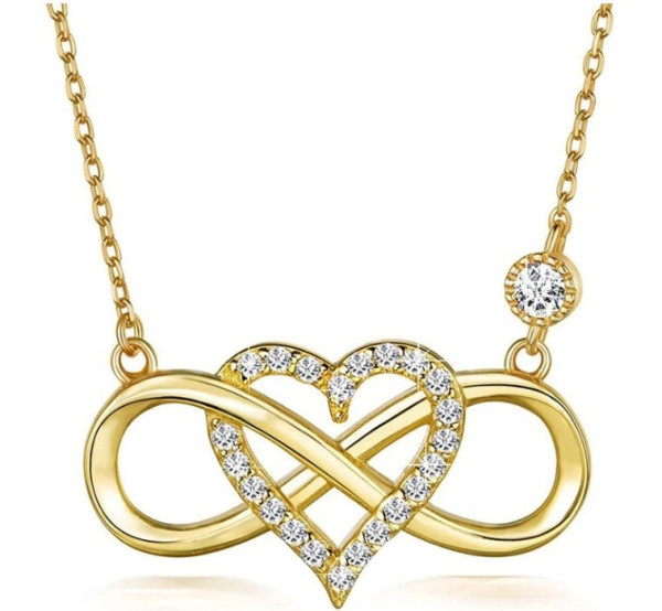 Stříbrný přívěsek zlatý křížek (1)