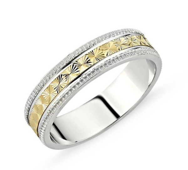 Stříbrný snubní prsten věrnost (1)