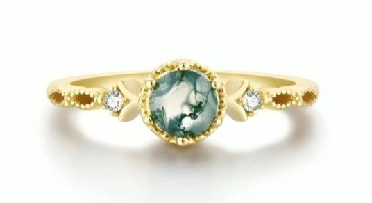 Stříbrný prsten zamilované srdce rose (1)