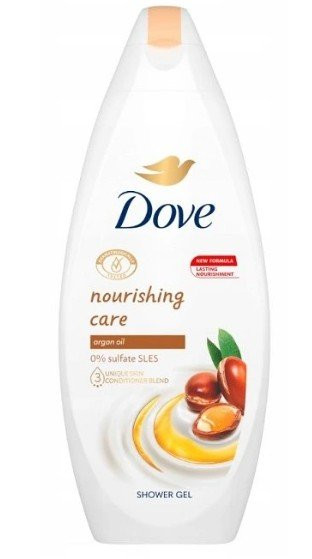 Sprchový gel dove nourishing  care aegan oil