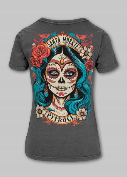 Tričko dámské Pitbull S. MUERTE  DENIM WASHED – Stylový Komfort (1)