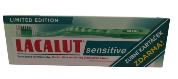 Zubní pasta Lacalut Aktiv + zubní kartáček Green edition (1)