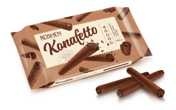 Trubičky Roshen Konafetto – kakaové (1)