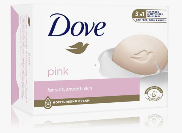 Tuhé mýdlo Dove pink (1)