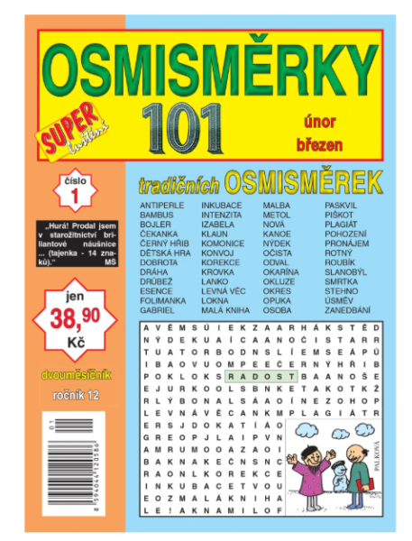 Osmisměrky 101 super luštění- dvouměsíčník (1)