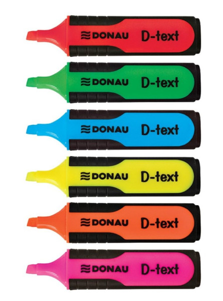 Zvýrazňovač fluorescentní DONAU růžový (2)