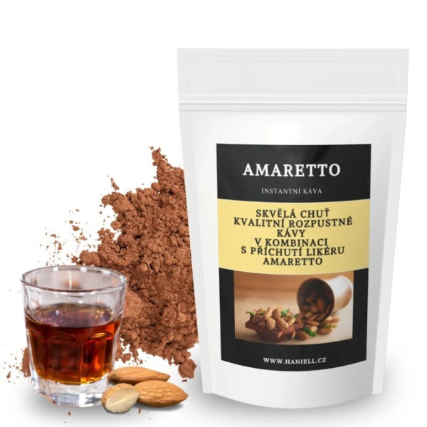Káva rozpustná Amaretto HANIELL (2)