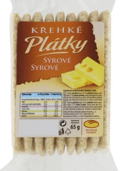 Křehké plátky sýrové 65 g (1)