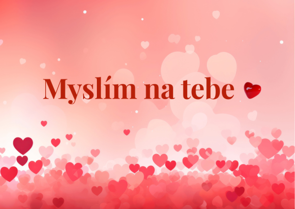 Pohlednice „Myslím na tebe“ (1)