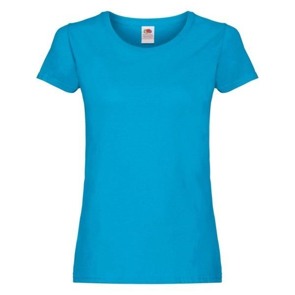Tričko Fruit of The Loom dámské azure blue (1)