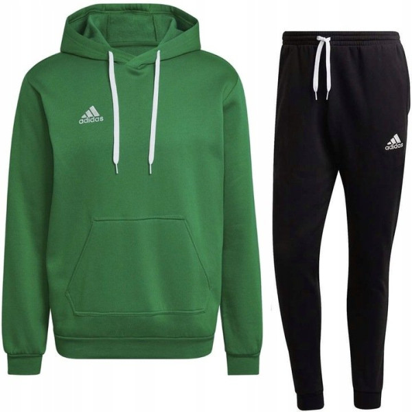 Tepláková souprava Adidas Entrada 22 bavlna zelená (1)