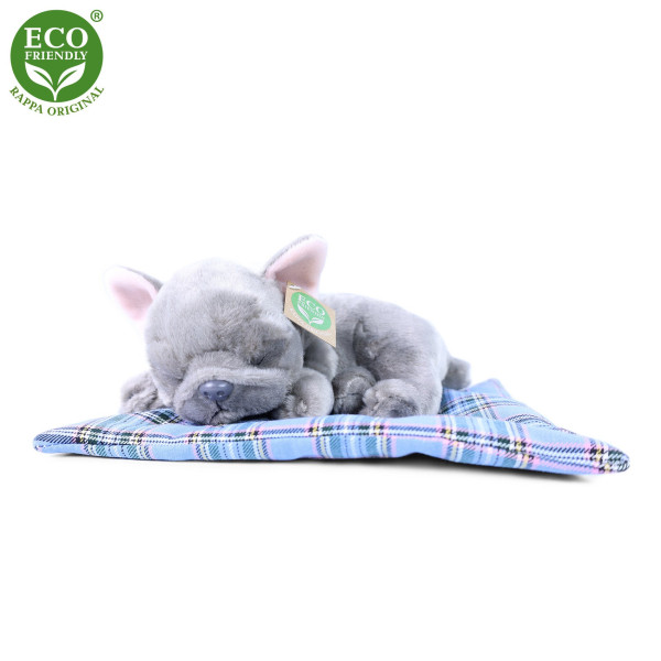 Plyšový francouzský buldoček ležící 23 cm (1)