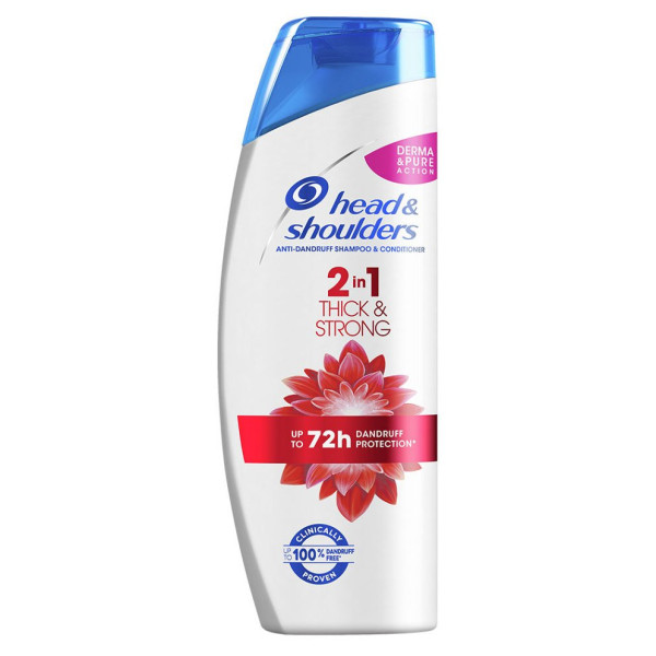 Šampón Head&Shoulders Thick & Strong 2 v 1 proti lupům 360 ml (1)