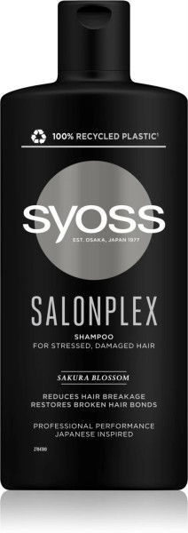 Šampon  SYOSS Salonplex 440 ml pro lámavé a namáhané vlasy (1)