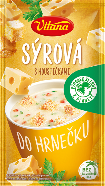 Polévka instantní Sýrová s houstičkami Vitana 22g (1)