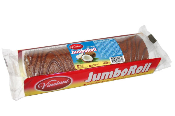 Roláda piškotová Jumboroll kokosová 300G (1)