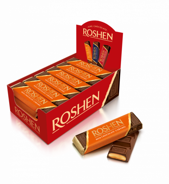 Tyčinka čokoládová Roshen karamel 43g (1)