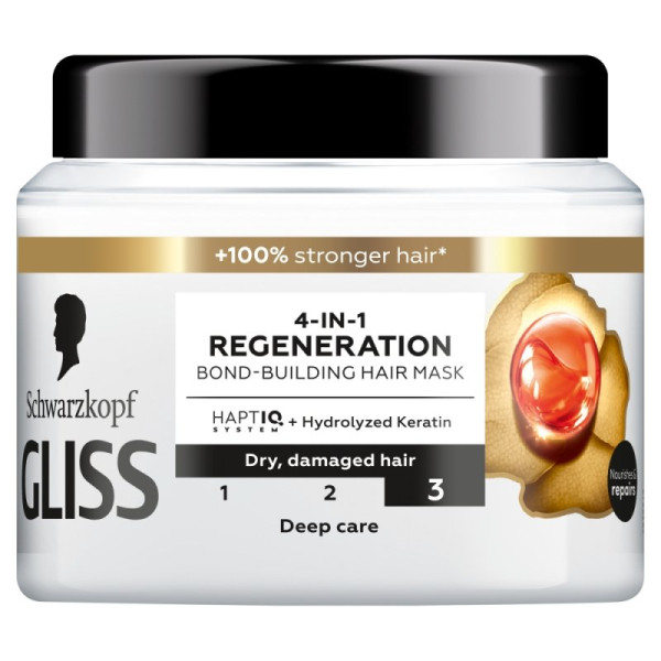 Maska hair GLISS Regeneration 4 v 1 400 ml (1)
