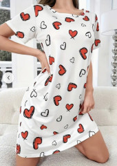 Noční košile Srdíčka Lux
