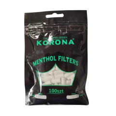 Cigaretové Filtry KORONA MENTHOL 6,3 mm 100 ks