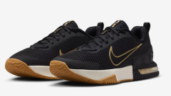 Obuv Nike Air Max Alpha Trainer 6 cerno-zlate Stabilní tréninkové tenisky s Air Max tlumením a odolnou podrážkou