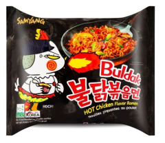 Nudle Buldak Hot Chicken Ramen Samyang 140 g Extra pálivé korejské nudle s příchutí kuřete