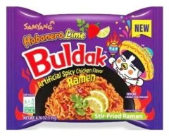 Nudle Samyang Hot Chicken Habanero Lime Ramen 135 g Pálivé korejské nudle s habanero papričkou a limetkou