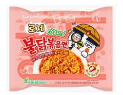 Nudle Samyang Buldak Ramen Rosé 140 g Pálivé korejské nudle s krémovou rosé omáčkou