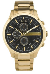 ARMANI EXCHANGE HAMPTON AX zlaté Výrazný zlatý chronograf s moderním charakterem
