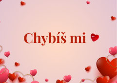 Pohlednice „Chybíš mi“ Upřímný vzkaz, který nelze schovat