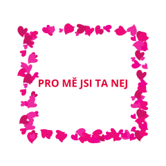 Polštář 40×40 cm „Pro mě jsi ta nej…“ Slova, která pokračují v srdci