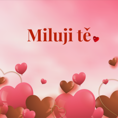 Polštář 40×40 cm „Miluji tě“ Vyznání, které zůstává nablízku