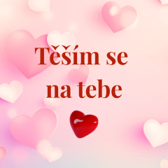 Polštář 40×40 cm „Těším se na tebe“ Radost, která čeká na svůj moment
