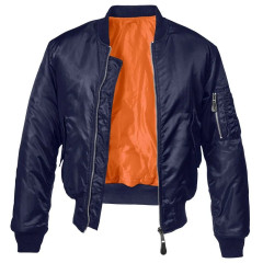 Bunda Brandit MA1 tmavě modrá Navy – pánská letecká bomber bunda Ikonický bomber v elegantní tmavě modré