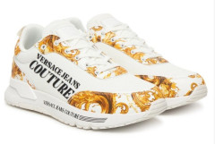 Tenisky Versace Jeans Couture bílé Bílá elegance se zlatým podpisem Versace