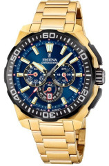 Hodinky Festina Chrono Bike 2025 F20727 Modrá a zlatá v nejsilnější generaci Chrono Bike