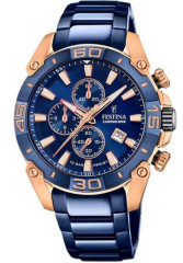 Hodinky Festina Chrono Bike Special Edition F20711 Modrá, rose gold a safír v prémiové cyklistické edici