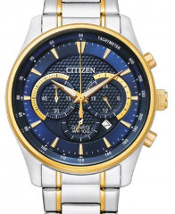 Hodinky Citizen AN 8194 Modrá a zlatá v elegantním sportovním chronografu