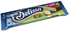 Oplatka ORION DELISSA oříšková 30 g Křupavá oplatka s lískooříškovou náplní