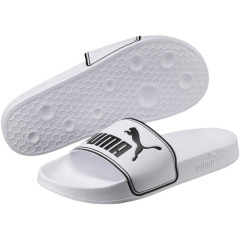 Pantofle Puma Ledcat white (3)