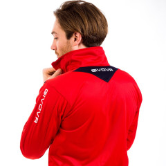 Tepláková souprava Givova Tuta Visa black-red L-XL (2)